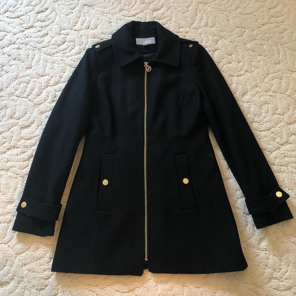 MICHAEL Michael Kors Zip-Front Peacoat Size XS